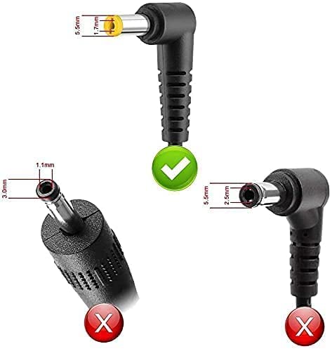 CIS Techs for Acer Laptop & USB Port for Mobile 5v-3.1A, Acer laptop adapter charger 19V 3.42A 65W, pin 5.5MM X 1.7MM, Aspire E15 E11 E14 E1 F15 ES1 E5 E5-553 E5-575 E5-575 A515-51(Without Power Cord) - Image 2